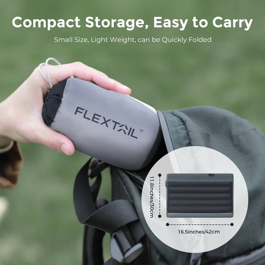 Ergonomic Inflatable Camping Air Pillow Grey-1